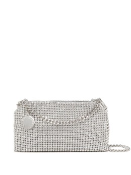 Stella McCartney: Серебристый клатч  Falabella