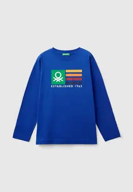 United Colors of Benetton: Синий свитшот 