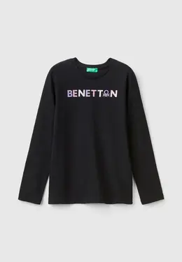 United Colors of Benetton: Чёрный свитшот 