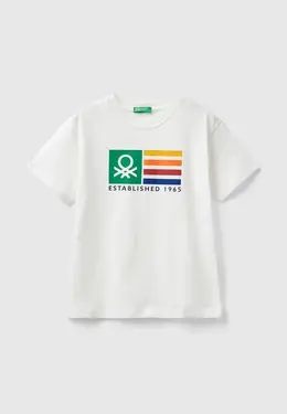 United Colors of Benetton: Белая футболка 