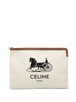 Céline Pre-Owned: Белый клатч 