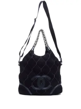 CHANEL Pre-Owned: Серебристая сумка 