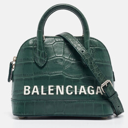 Balenciaga: Зелёная сумка  Ville