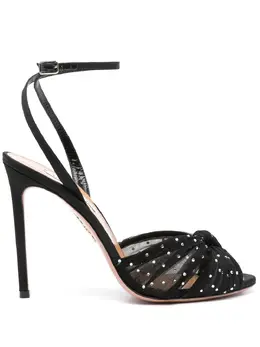 Aquazzura: Чёрные сандалии 