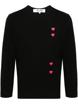 Comme Des Garçons Play: Футболка  Heart с принтом