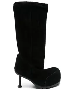 Balenciaga: Чёрные ботинки 