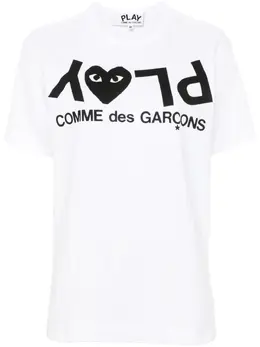 Comme Des Garçons Play: Футболка с принтом 