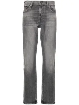 7 For All Mankind: Прямые джинсы  Slimmy