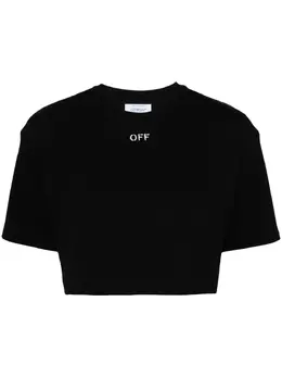 Off-White: Чёрная футболка 