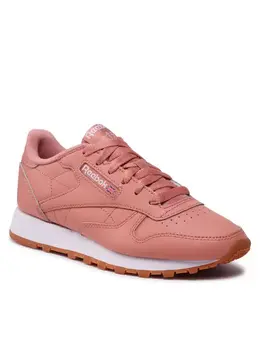 Reebok: Розовые кроссовки  Classic Leather