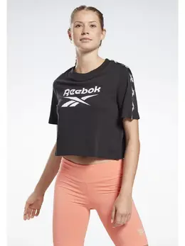 Reebok: Чёрная футболка 