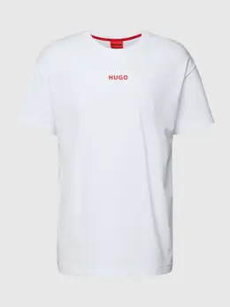 HUGO BOSS: Белая футболка 