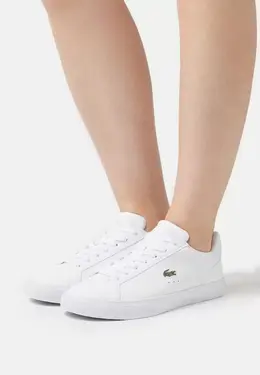 Lacoste: Белые кеды 