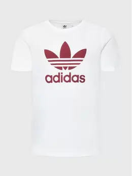 Adidas: Белая футболка 