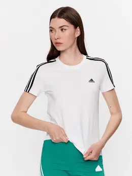 Adidas: Белая футболка 