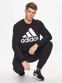 Adidas: Чёрный свитшот 