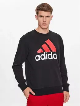 Adidas: Чёрный свитшот 