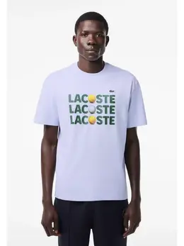 Lacoste: Синяя футболка 