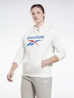 Reebok: Белая толстовка 