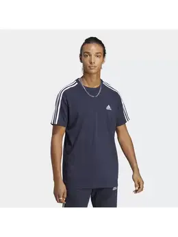 Adidas: Синяя футболка 