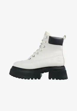 Timberland: Белые ботинки 