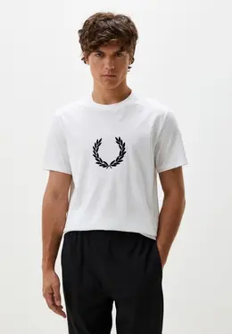 Fred Perry: Белая футболка 