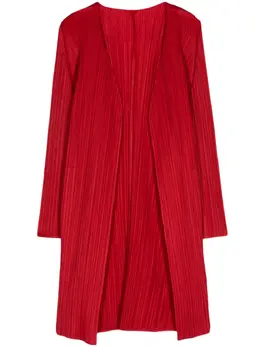 Pleats Please Issey Miyake: Яркое пальто 