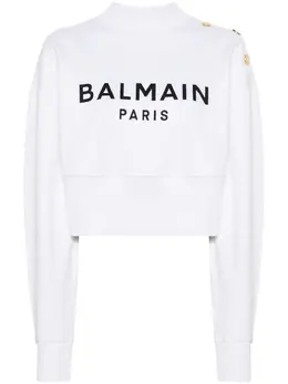 Balmain: Свитшот с принтом 