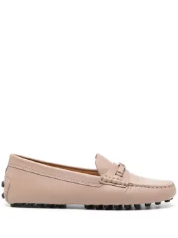 Tod's: Бежевые лоферы  Gommino