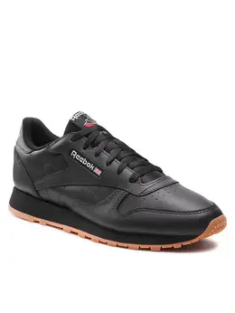 Reebok: Чёрные кроссовки  Classic Leather