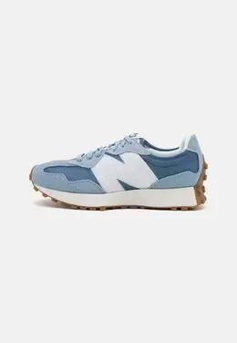 New Balance: Голубые кроссовки  327