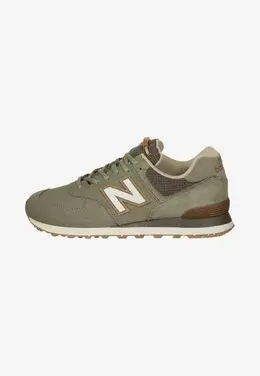 New Balance: Кроссовки  574 цвета хаки