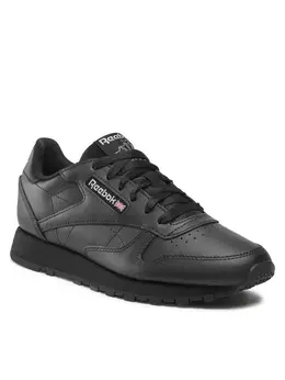 Reebok: Чёрные кроссовки  Classic Leather