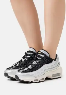 Nike: Серебристые кроссовки  WMNS Air Max 95