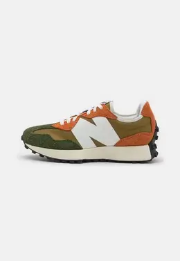 New Balance: Кроссовки  327 цвета хаки