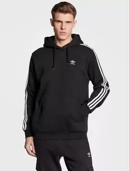 Adidas: Чёрная толстовка 