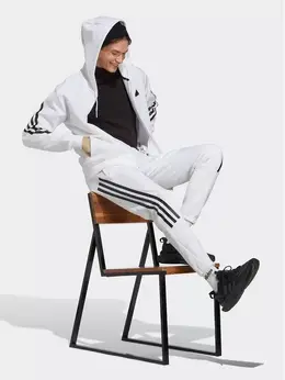 Adidas: Белая толстовка 