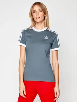 Adidas: Серая футболка 