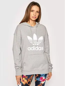 Adidas: Серая толстовка 