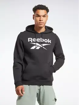 Reebok: Чёрная толстовка 