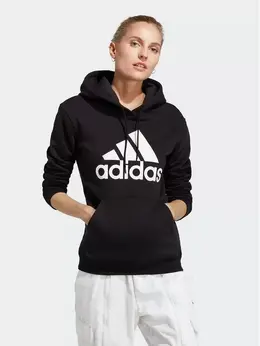 Adidas: Чёрная толстовка 