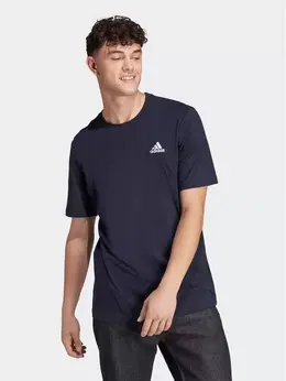 Adidas: Синяя футболка 