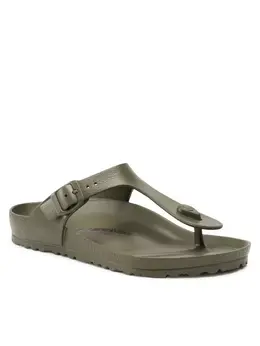 Birkenstock: Зелёные шлёпанцы  Gizeh