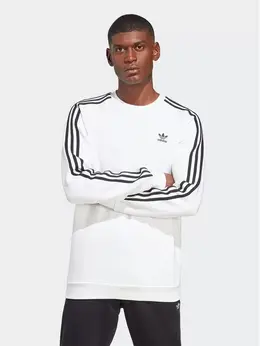 Adidas: Белый свитшот 