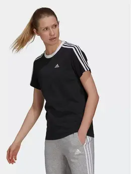 Adidas: Чёрная футболка 