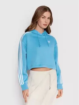 Adidas: Голубая толстовка 