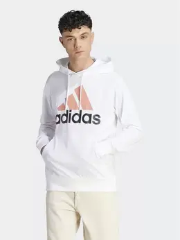 Adidas: Белая толстовка 