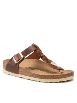 Birkenstock: Коричневые шлёпанцы  Gizeh