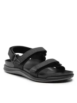 Birkenstock: Чёрные сандалии 