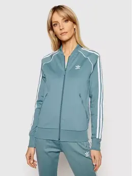 Adidas: Зелёная толстовка 